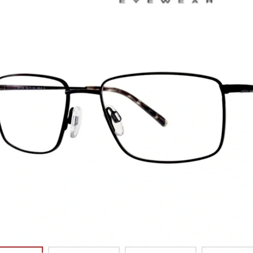 Match Men’s MF-183 Eyeglasses Frames RXable S Black NWT